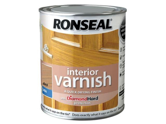 Ronseal - Interior Varnish Dark Oak 250ml Varnishes | Snape & Sons