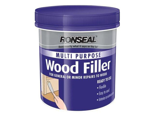 Ronseal - Multi Purpose Wood Filler Tub Dark 250g Wood Fillers | Snape & Sons