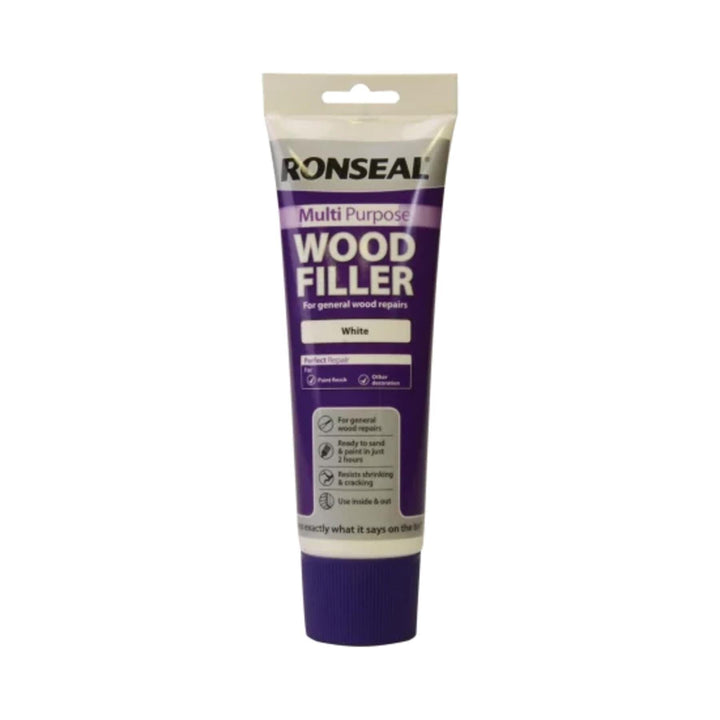 Ronseal Multi-Purpose Wood Filler Tube White 325g Wood Fillers | Snape & Sons