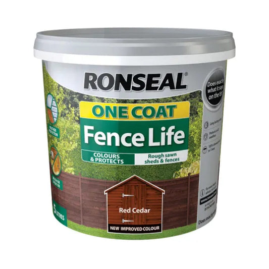 One Coat Fence Life Red Cedar 5Ltr