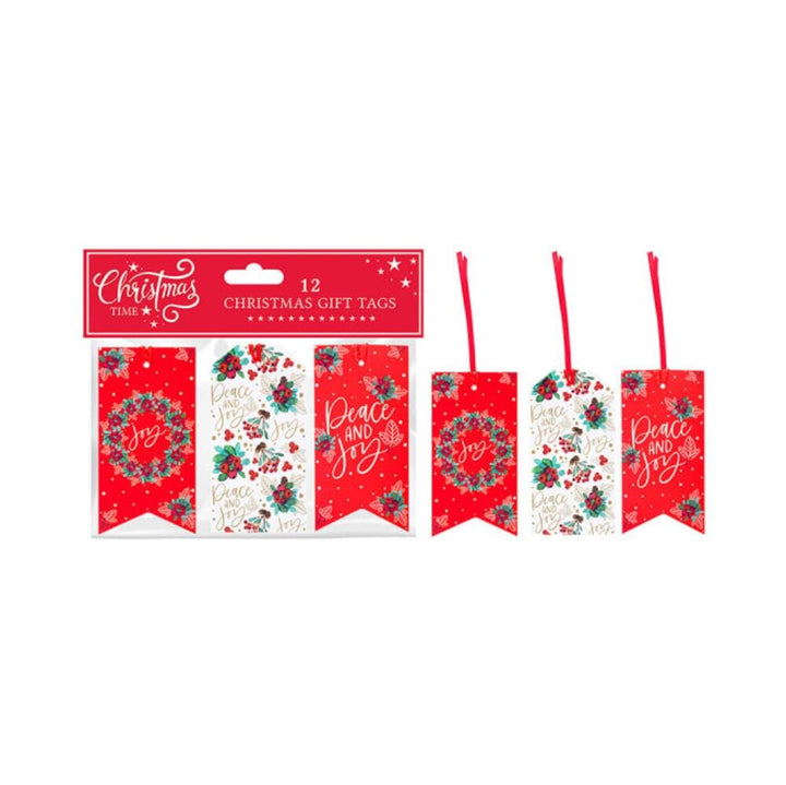 RSW International - Traditional Tags x 12 Pack Gift Wrap | Snape & Sons