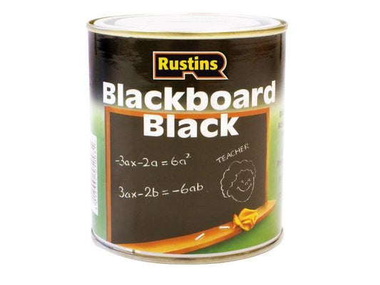 Rustins - Quick Dry Blackboard Black 250ml Speciality Paints | Snape & Sons