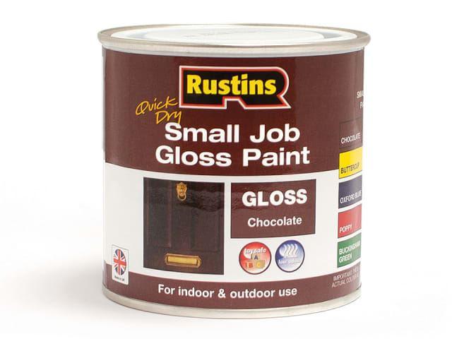 Rustins - Small Job Chocolate Brown Gloss 250ml Exterior Wood & Metal Paints | Snape & Sons