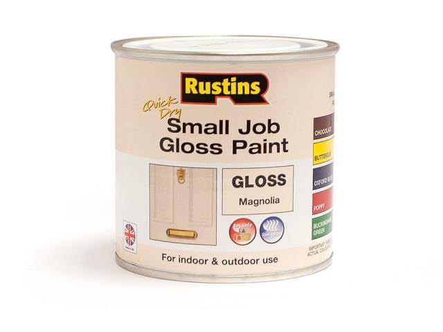 Rustins - Small Job Magnolia Gloss 250ml Exterior Wood & Metal Paints | Snape & Sons