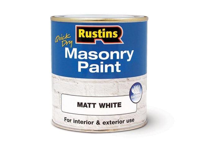 Rustins - Small Job Masonry White 250ml Masonry Paints | Snape & Sons
