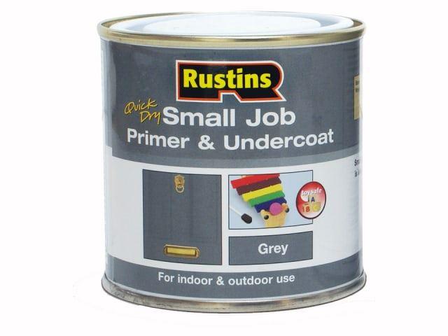Rustins - Small Job Primer Undercoat Grey 250ml Primers & Sealers | Snape & Sons