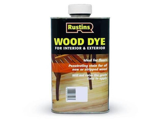 Rustins - Wood Dye Dark Teak 250ml Wood Dyes | Snape & Sons