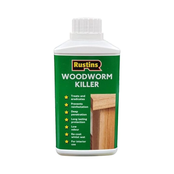 Rustins - Woodworm Killer 250ml Woodworm Killers | Snape & Sons