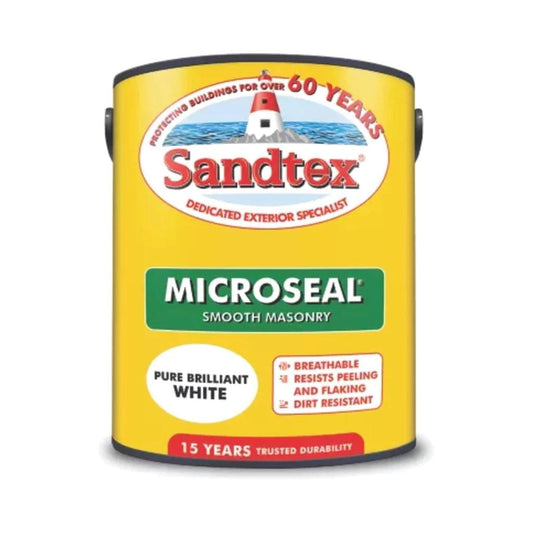Sandtex Ultra Smooth Masonry Brilliant White 2.5L Masonry Paints | Snape & Sons