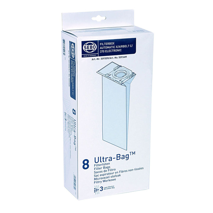 Sebo - Automatic X Ultra-Bag Dust Bags x8 Vacuum Cleaner Dust Bags | Snape & Sons