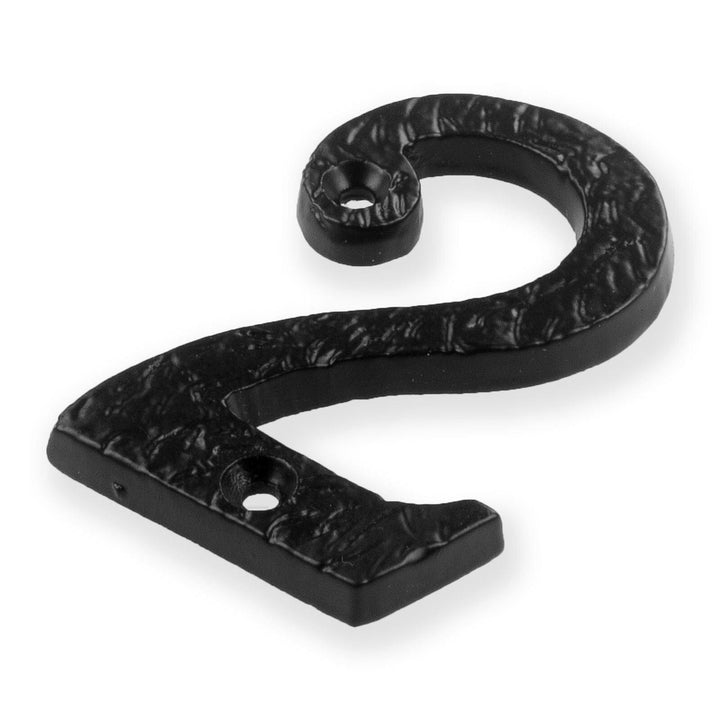 Securit - Black Numeral No.2 75mm Door Numerals | Snape & Sons