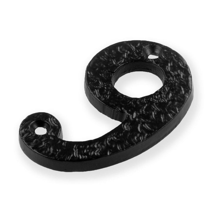 Securit - Black Numeral No.9 75mm Door Numerals | Snape & Sons
