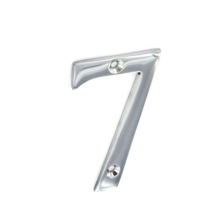 Securit - Chrome Numeral No.7 75mm Door Numerals | Snape & Sons