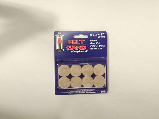 Select Hardware - Round Feltgard Pads 25mm Furniture Felt Guards | Snape & Sons