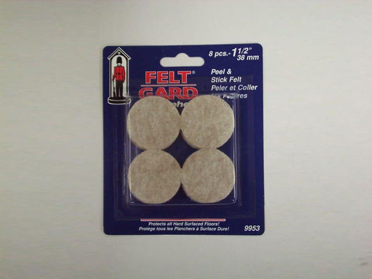 Select Hardware - Round Feltgard Pads 38mm Furniture Felt Guards | Snape & Sons