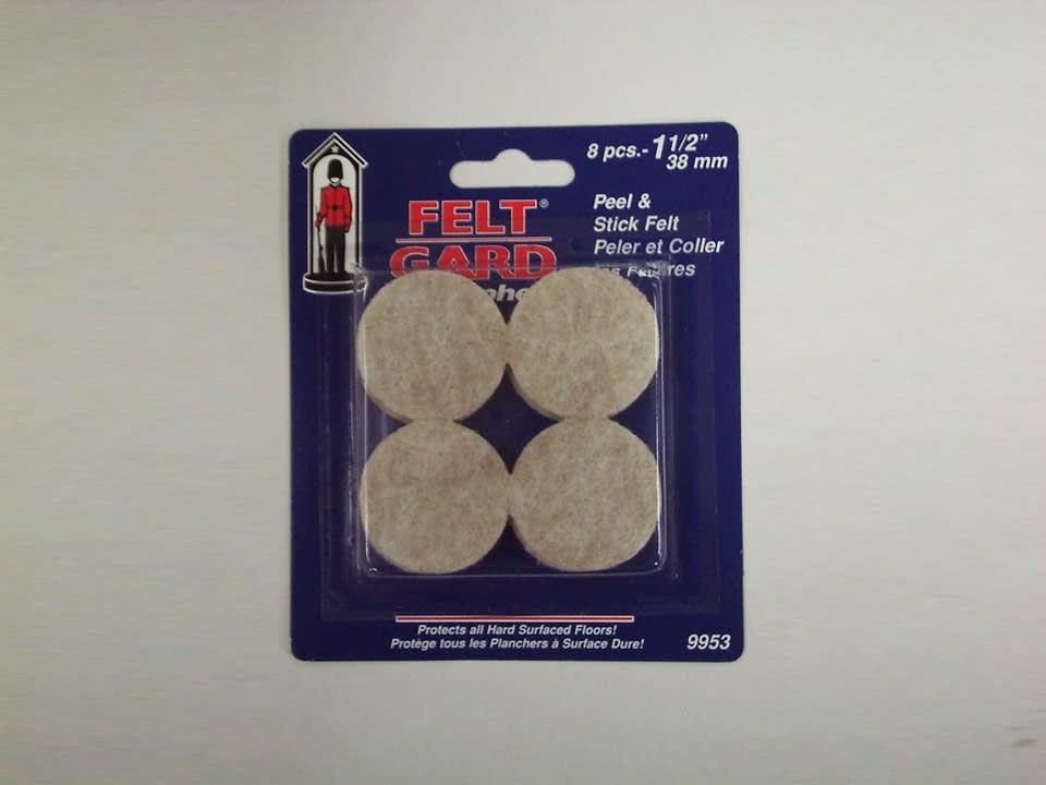 Select Hardware - Round Feltgard Pads 38mm Furniture Felt Guards | Snape & Sons