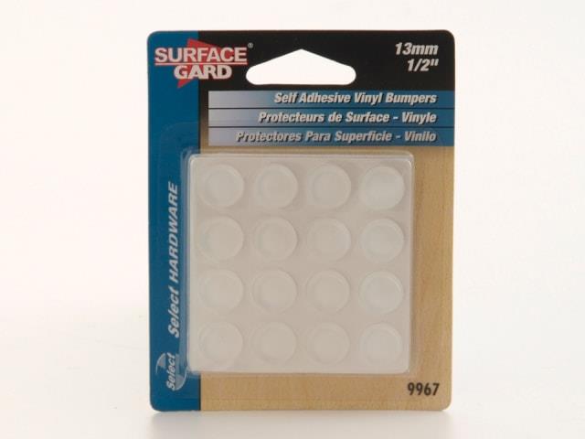 Select Hardware - Surface Gard 13mm Clear Round Buffers 16 Pack Furniture Felt Guards | Snape & Sons