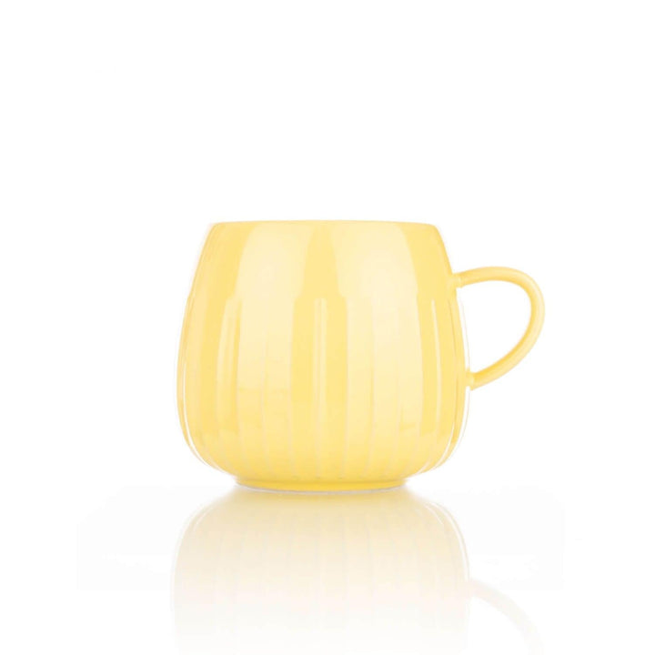 Siip Drinkware - Yellow Embossed Stoneware Mug 400ml Cups & Mugs | Snape & Sons
