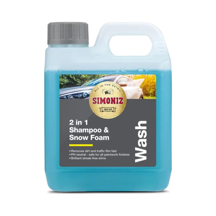 Simoniz 2-in-1 Shampoo Snow Foam 2L Exterior Valeting | Snape & Sons