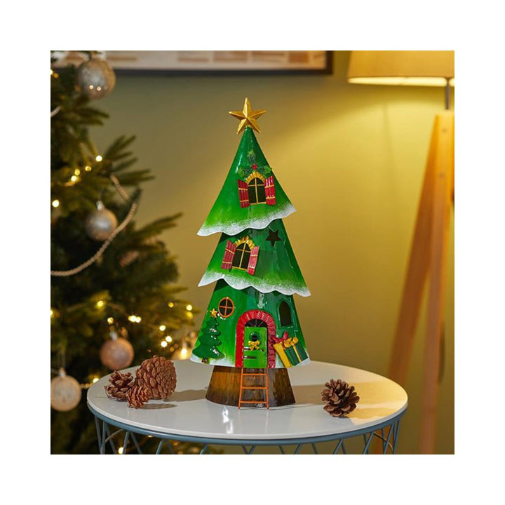 Smart Garden - Metal Ho Ho Home Xmas Tree Household Christmas Decorations | Snape & Sons