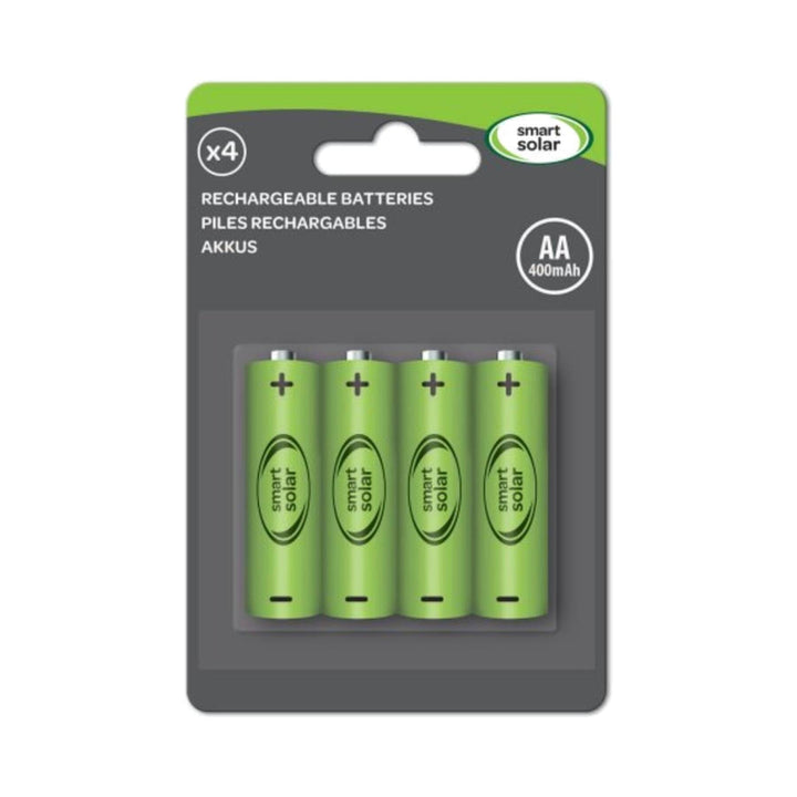 Smart Solar AA 600mAh Ni-MH Rechargeable 4 Pack Rechargeable Batteries | Snape & Sons