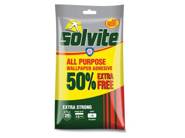 Solvite - All Purpose Paper Adhesive 15 Roll Wallpaper Paste | Snape & Sons