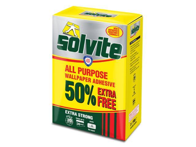Solvite - All Purpose Paper Adhesive 30 Roll Wallpaper Paste | Snape & Sons