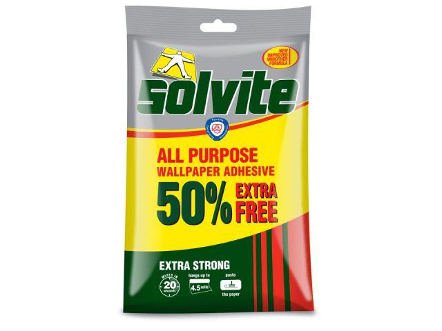 Solvite - All Purpose Paper Adhesive 4.5 Roll Wallpaper Paste | Snape & Sons