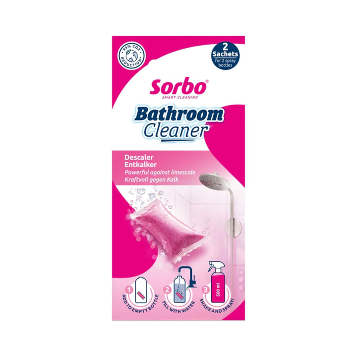 Sorbo Bathroom Descaler Sachets Twin Pack Bathroom Cleaning Sprays | Snape & Sons