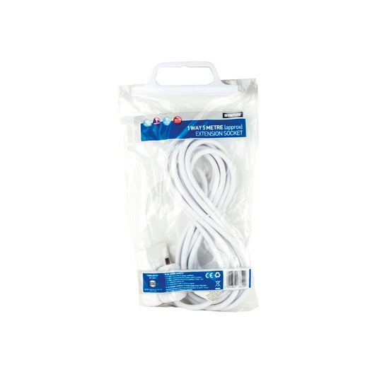 Status - 1 Gang x 5m Extension Lead Extension Leads | Snape & Sons
