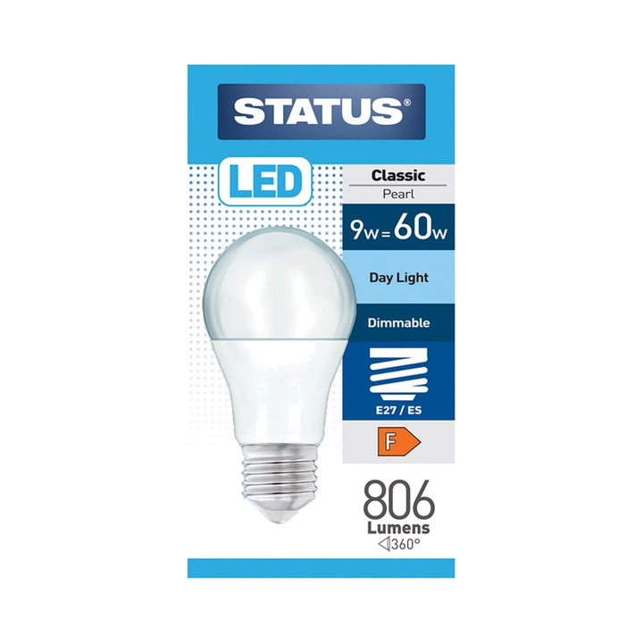Status - 10W LED GLS Dimmable LED E27 Daylight GLS Bulbs | Snape & Sons