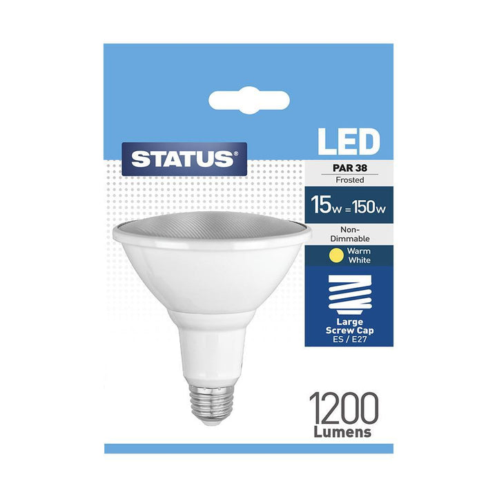 Status - 15W LED PAR38 Reflector E27/ES Spotlight Bulbs | Snape & Sons