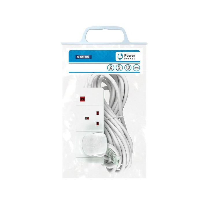 Status - 2 Gang 5m Extension Lead Extension Leads | Snape & Sons