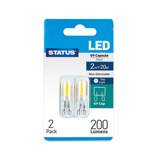Status - 2W LED G9 Twin Pack Capsule Bulbs | Snape & Sons