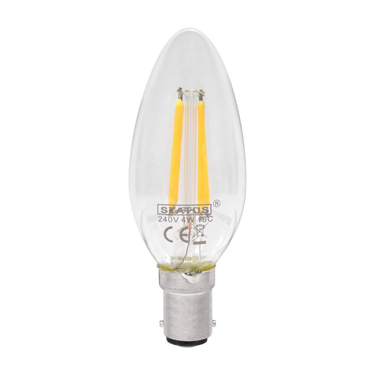 Status - 4W LED Candle B15/SBC Candle Bulbs | Snape & Sons