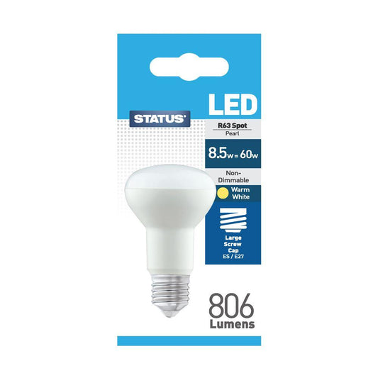Status - 8.5W LED R63 Reflector E27/ES Reflector Bulbs | Snape & Sons