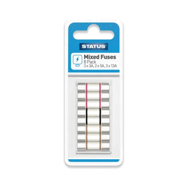 Status Mixed Cartridge Fuses x8 Pack Fuses | Snape & Sons