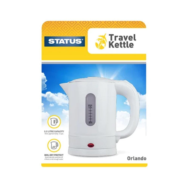 Status - Orlando Travel Kettle Dual Voltage 0.5L Kettles | Snape & Sons