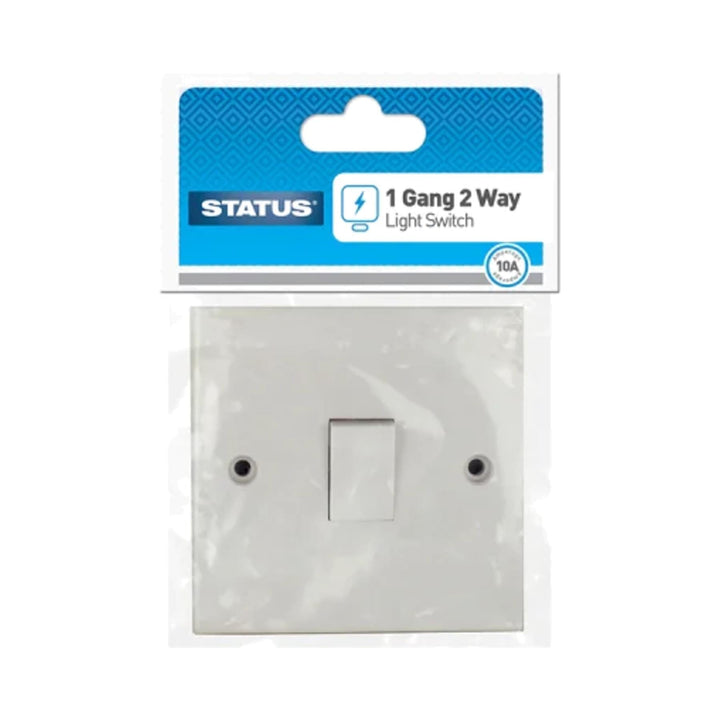 Status Single 2-Way Switch Plate Light Switches | Snape & Sons