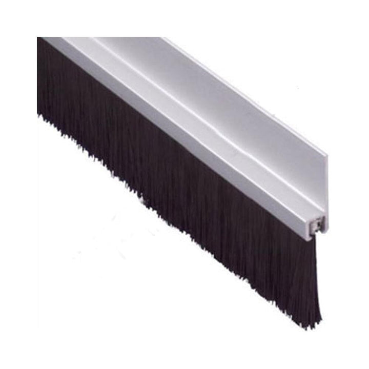 Stormseal - Self Adhesive Silver Door Brush Draught Excluder Draught Proofing | Snape & Sons