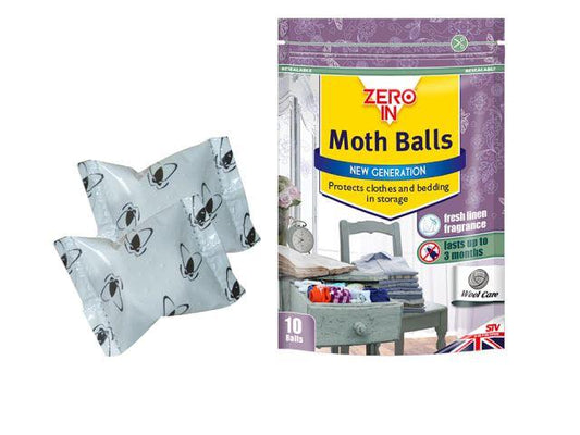 STV - New Generation Moth Balls x 10 Moth Control | Snape & Sons