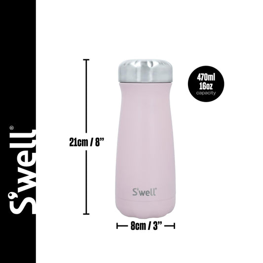S'well Traveler Water Bottle 470ml Topaz Drinks Bottles | Snape & Sons