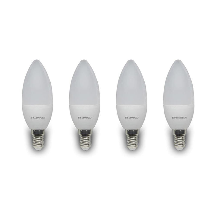 Sylvania - 5W ToLEDo LED Pearl Candle E14/SES 4 Pack Candle Bulbs | Snape & Sons
