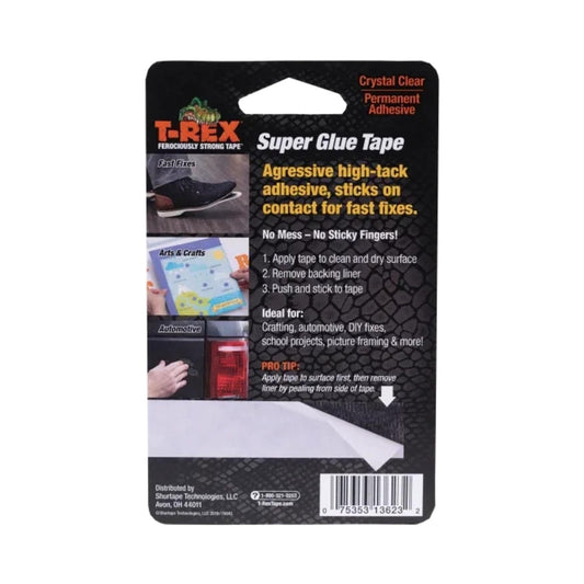 T-Rex T-Rex Super Glue Tape 19mm x 4.5m Double Sided Tape | Snape & Sons