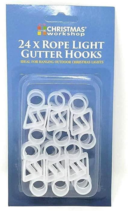 The Christmas Workshop - Medium Gutter Hooks x24 Gutter Clips | Snape & Sons