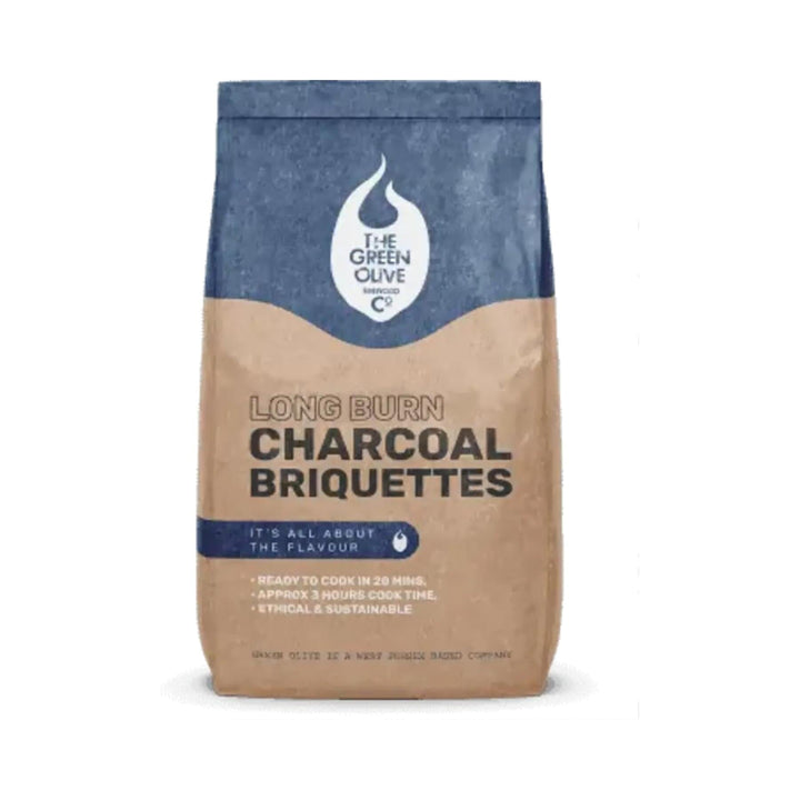 The Green Olive Firewood Co - Long Burn Charcoal Briquettes 4kg Charcoal | Snape & Sons