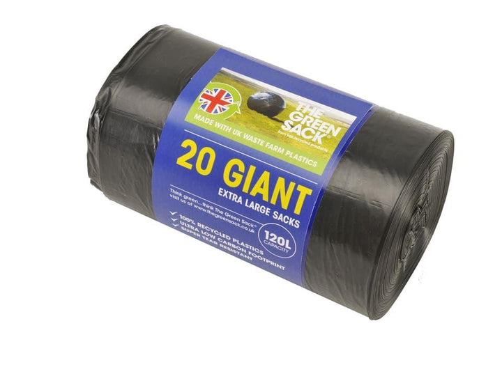 The Green Sack - Giant Black Bin Liner x20 Bin Liners | Snape & Sons