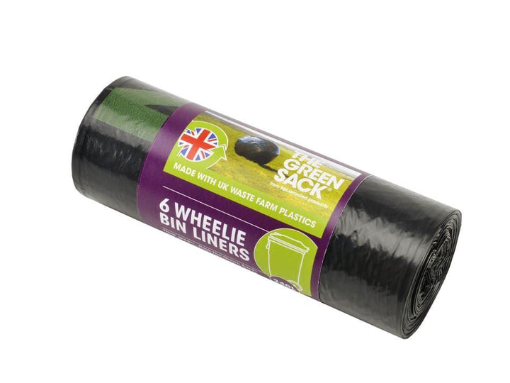 The Green Sack - Jumbo Wheelie Bin Liners x6 Bin Liners | Snape & Sons