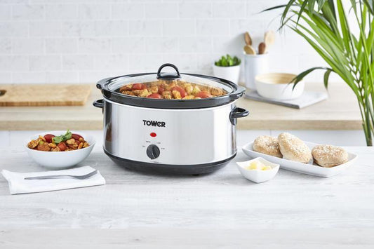 Tower - 6.5l Stainless Steel Slow Cooker Slow Cookers | Snape & Sons