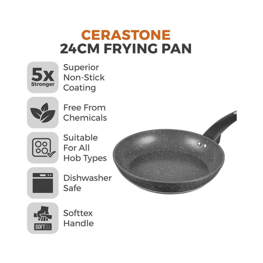 Tower Cerastone Frying Pan 24cm (9.5in) Frying Pans | Snape & Sons